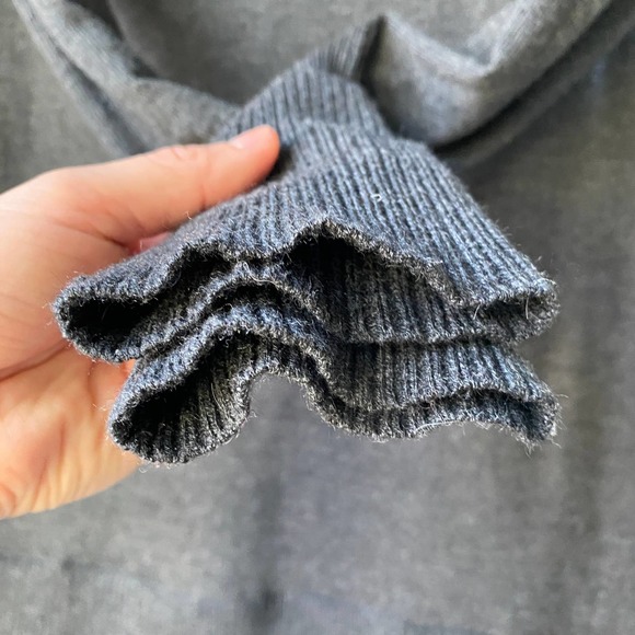 Soft Surroundings Chloe Gray Turtleneck Sweater Dress Pleated Skirt Tall Small - Picture 7 of 11